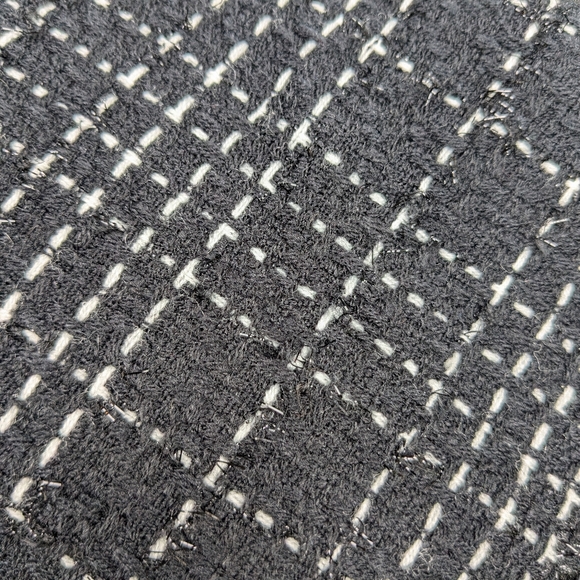 Karen Scott Tweed Black Sport Blazer Jacket Sz Women's 10 Acrylic Metallic Lined - Picture 13 of 15